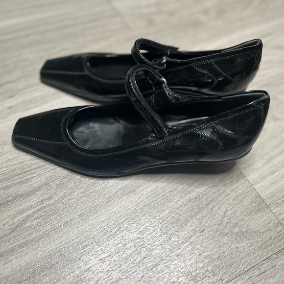 Prada | Shoes | Prada Black Patent Leather Heels Shoe Sz Eur 36 Us